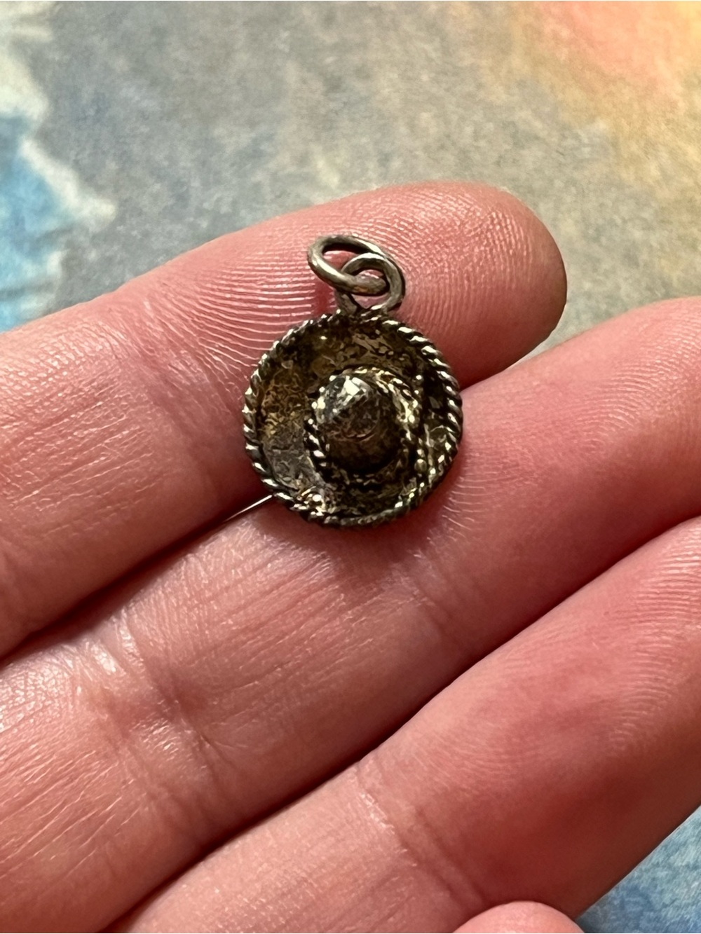 Vintage Sterling Silver 925 Mexico Sombrero Hat Charm